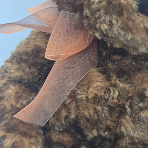 Gund Very Soft Cuddly 12.5” Teddy Bear BENSON Plush Stuffed Animal W/ Bow & Tags - Picture 2 of 13